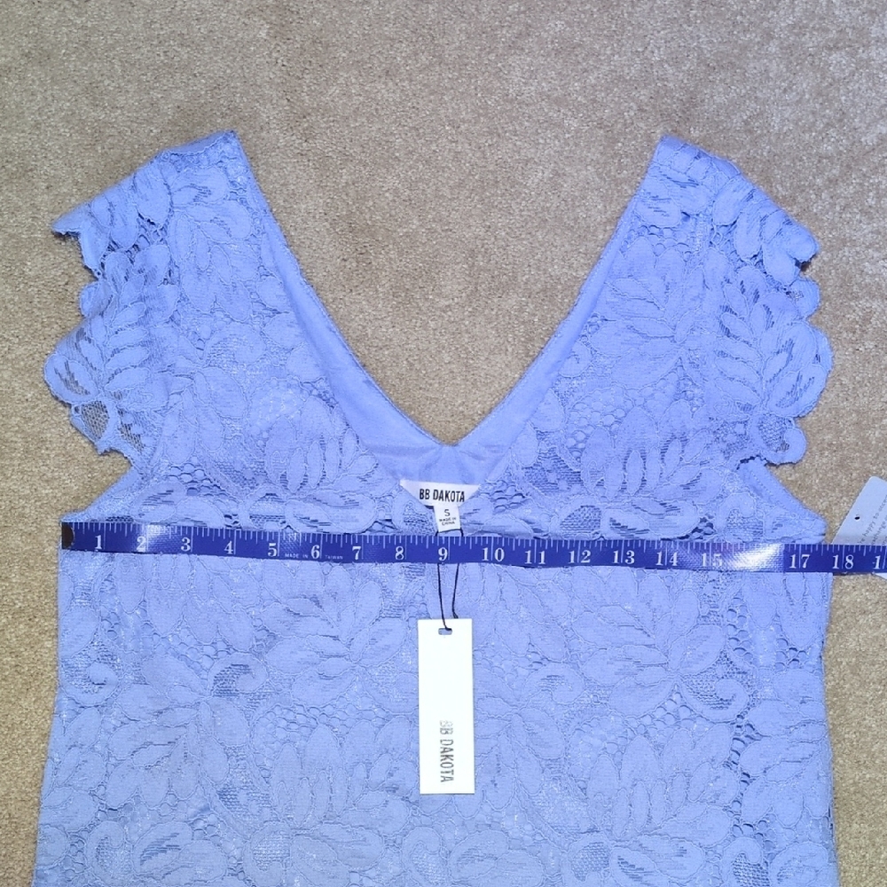 BB Dakota Blue Lace Dress - Picture 9 of 10